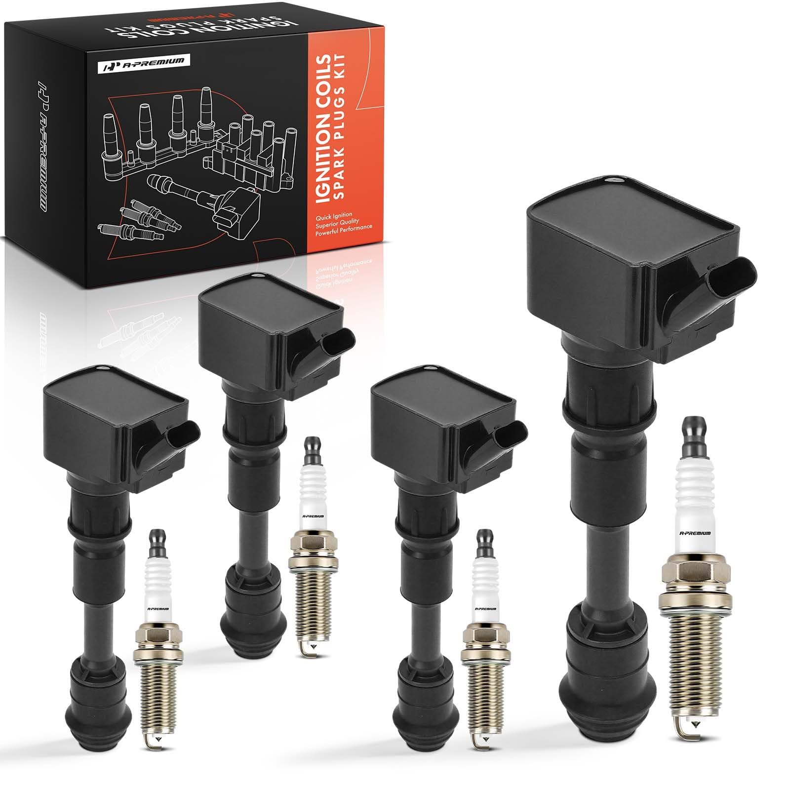 Amazon.com: A-Premium Set of 4 Ignition Coil Pack and Iridium